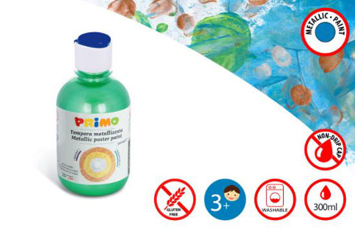 Picture of PRIMO 300ML METALLIC POSTER PAINT GREEN BRIGHT